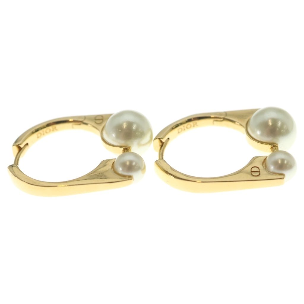 Dior Tribales New Look Faux Pearl Earrings Gold — view 4