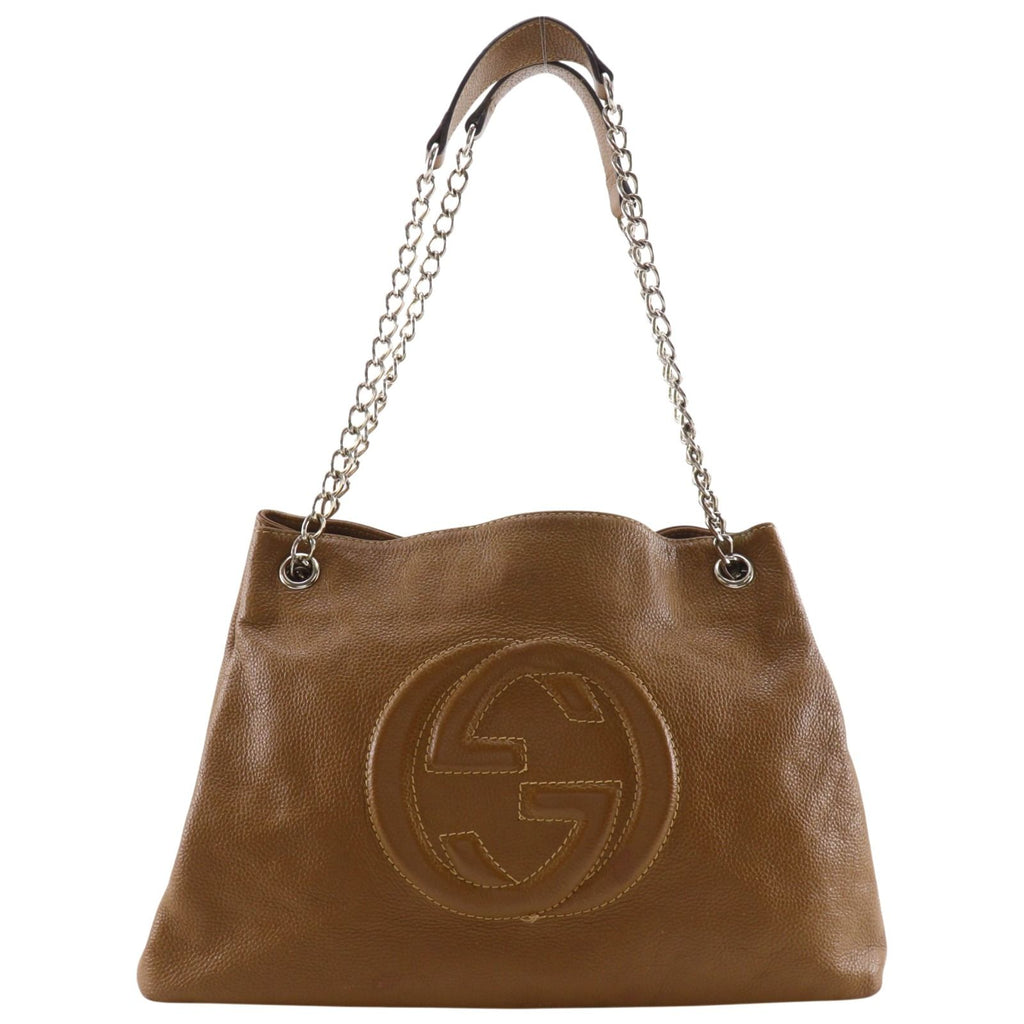 Gucci Soho Interlocking Leather Brown Tote