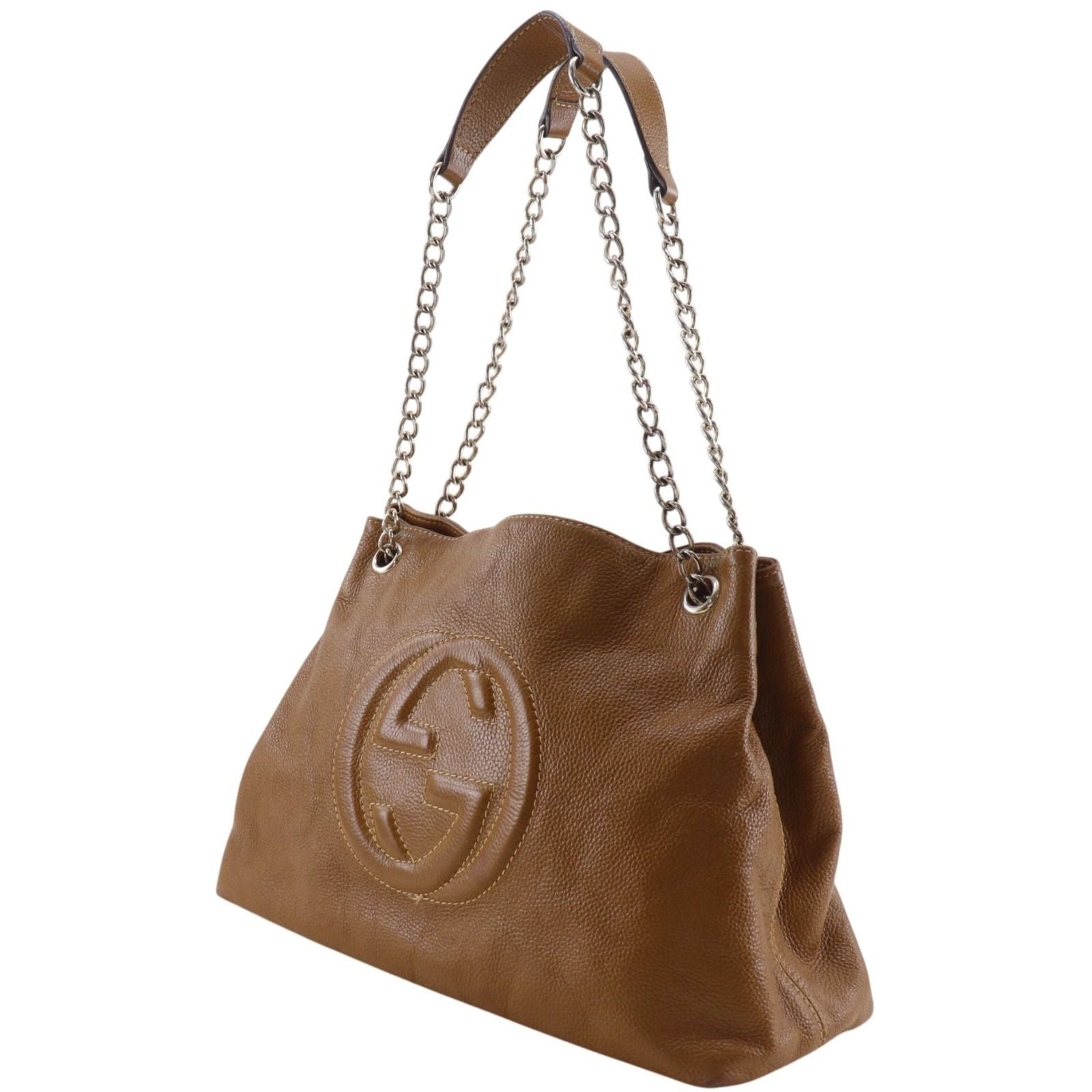 Gucci Soho Interlocking Leather Brown Tote — view 2