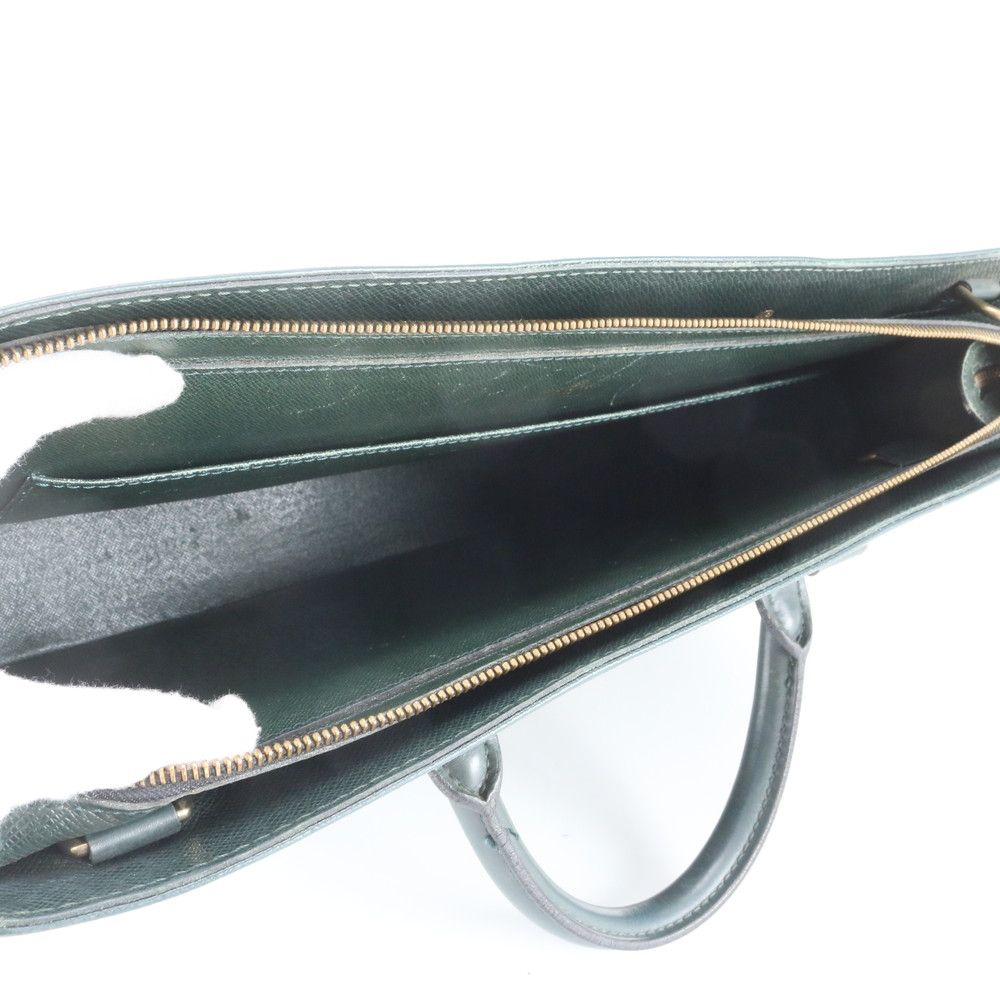 Louis Vuitton Taiga Porte Document Man Rosemary Leather Business Tote — view 7