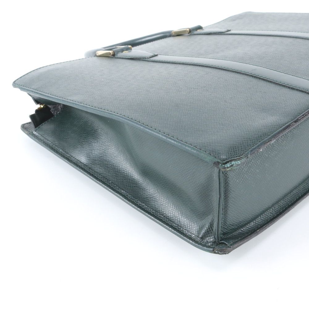 Louis Vuitton Taiga Porte Document Man Rosemary Leather Business Tote — view 6