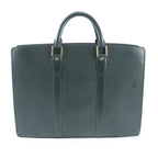 Louis Vuitton Taiga Porte Document Man Rosemary Leather Business Tote — view 3