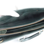 Louis Vuitton Taiga Porte Document Man Rosemary Leather Business Tote — view 8