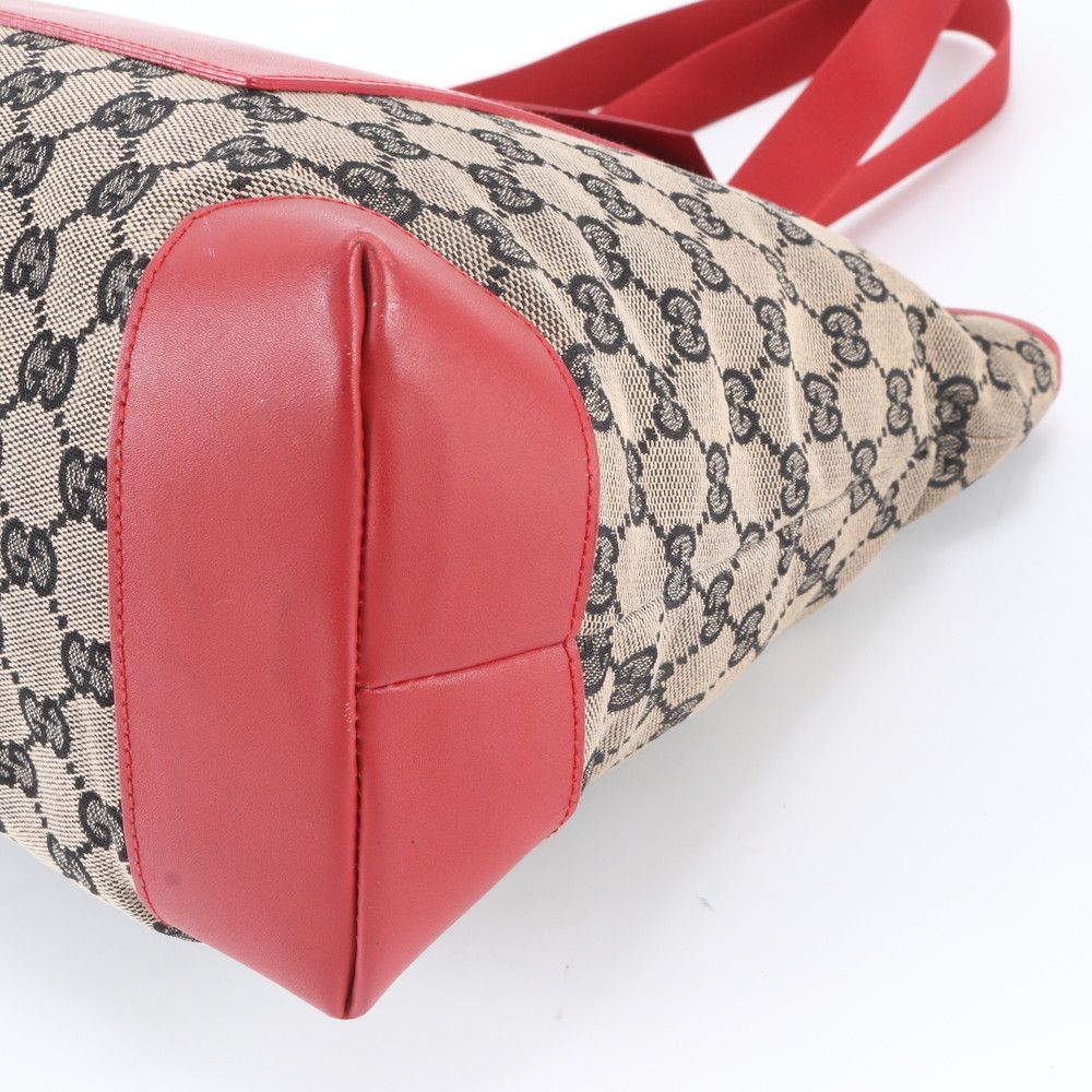 Gucci GG Canvas 019 Leather Tote Shoulder Hand — view 4
