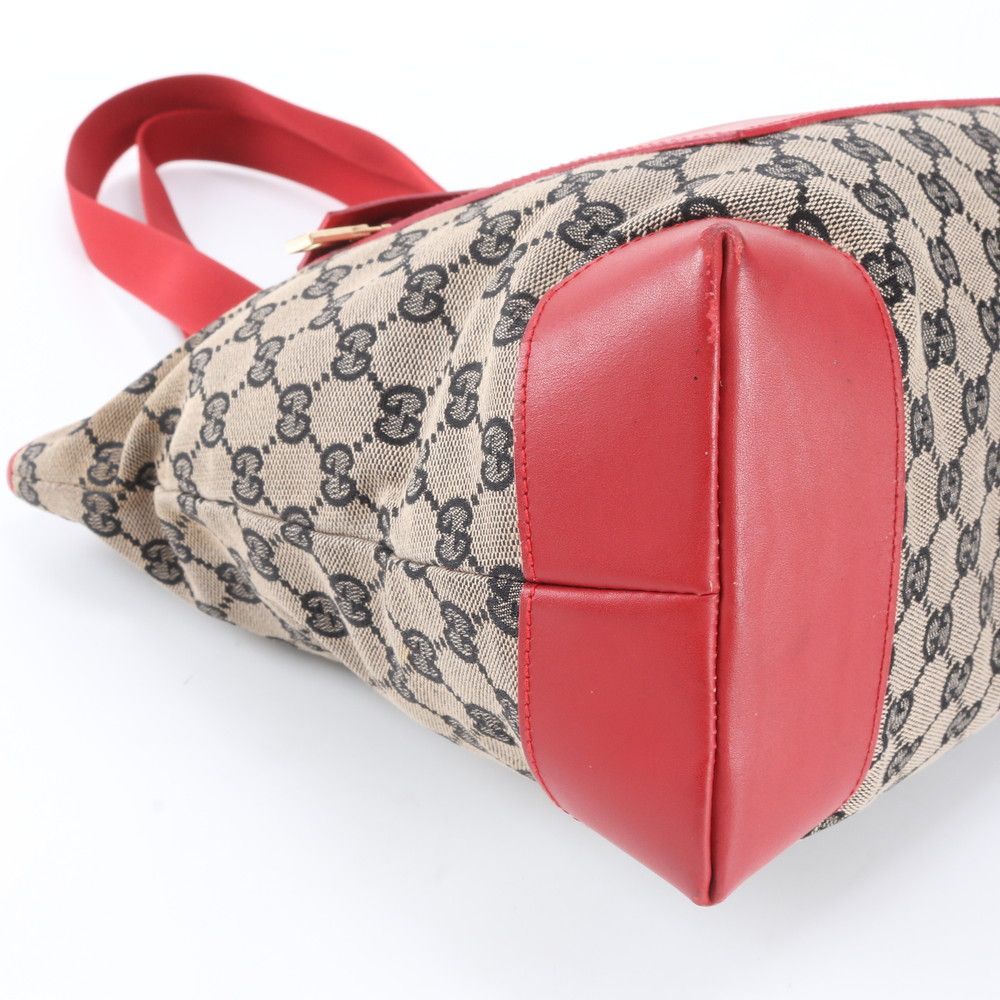 Gucci GG Canvas 019 Leather Tote Shoulder Hand — view 6