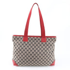 Gucci GG Canvas 019 Leather Tote Shoulder Hand — view 3
