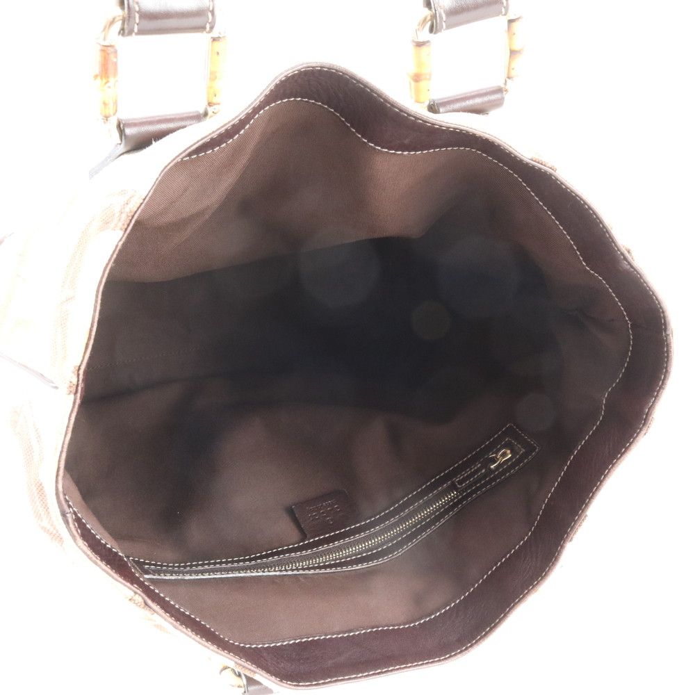 Gucci Bambu Horsebit Pattern Leather Tote Shoulder Hand — view 7