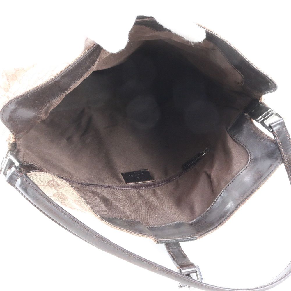 Gucci GG Canvas Jackie 001 Leather Shoulder Bag Tote Hand — view 7