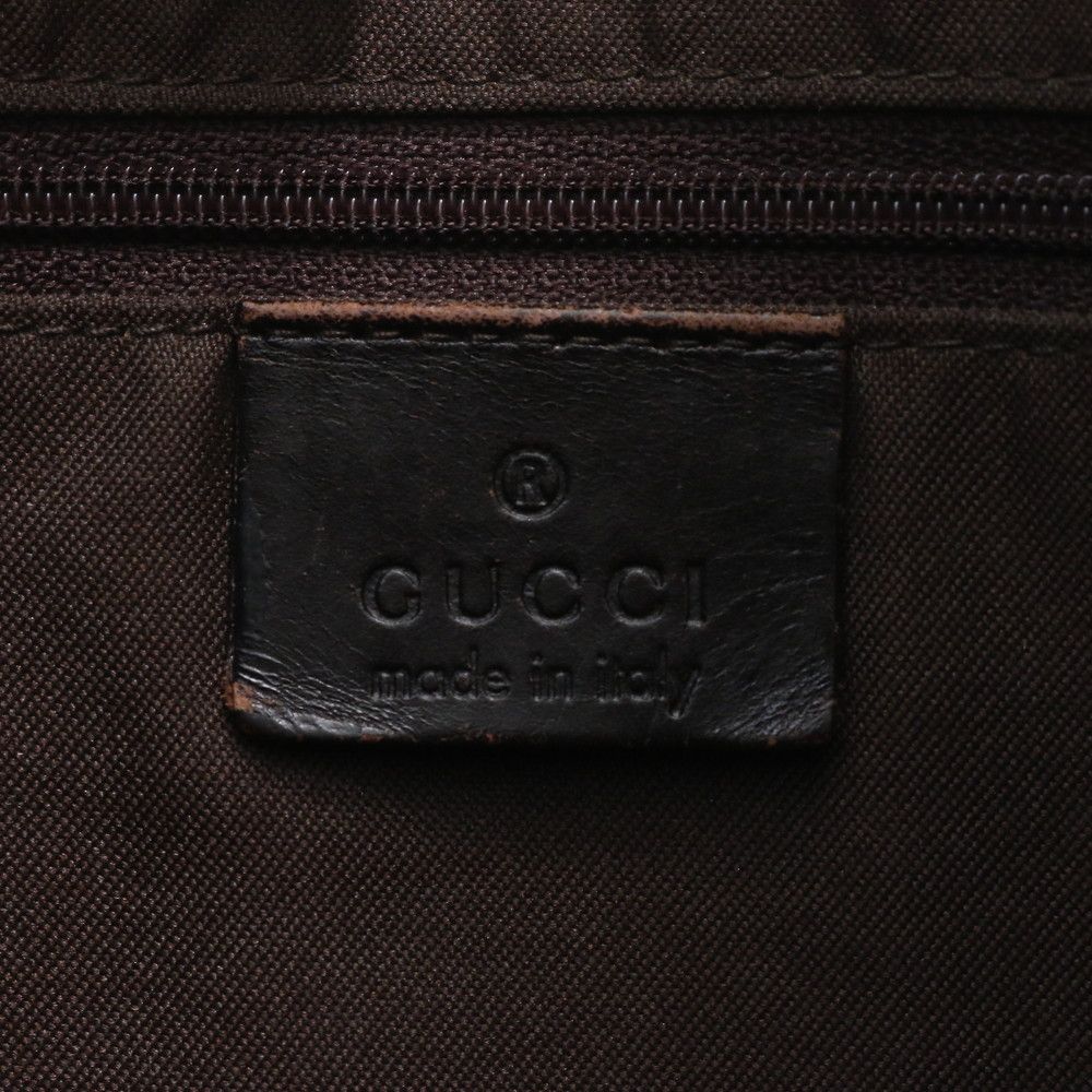 Gucci GG Canvas Jackie 001 Leather Shoulder Bag Tote Hand — view 9