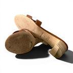 Hermes Oasis Leather Sandals 39 Brown — view 6