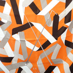 Hermes Carre 90 en Duo Par Ribbon Scarf Silk Orange — view 3