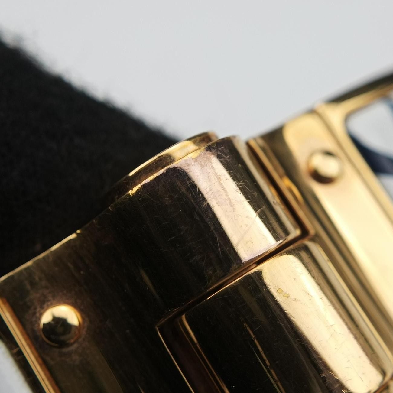 Hermes Charnier Blue Gold Bracelet — view 8