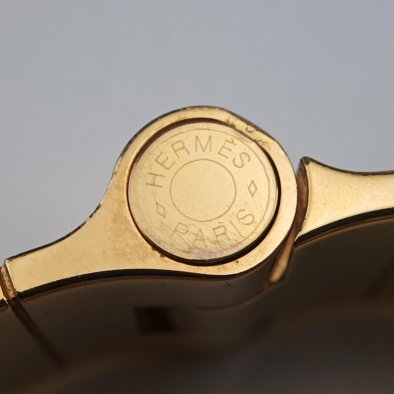 Hermes Charnier Blue Gold Bracelet — view 6