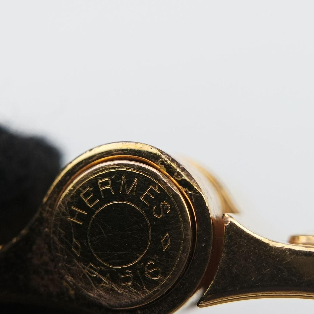 Hermes Charnier Blue Gold Bracelet — view 7