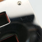 Hermes Kelly Style Lock Orange Silver Leather N?p 48 — view 8