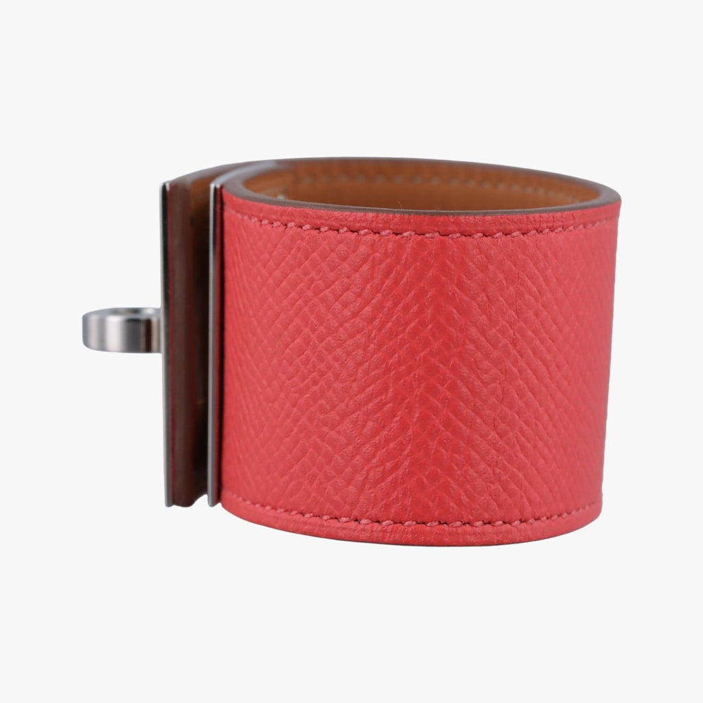 Hermes Kelly Style Lock Orange Silver Leather N?p 48 — view 3