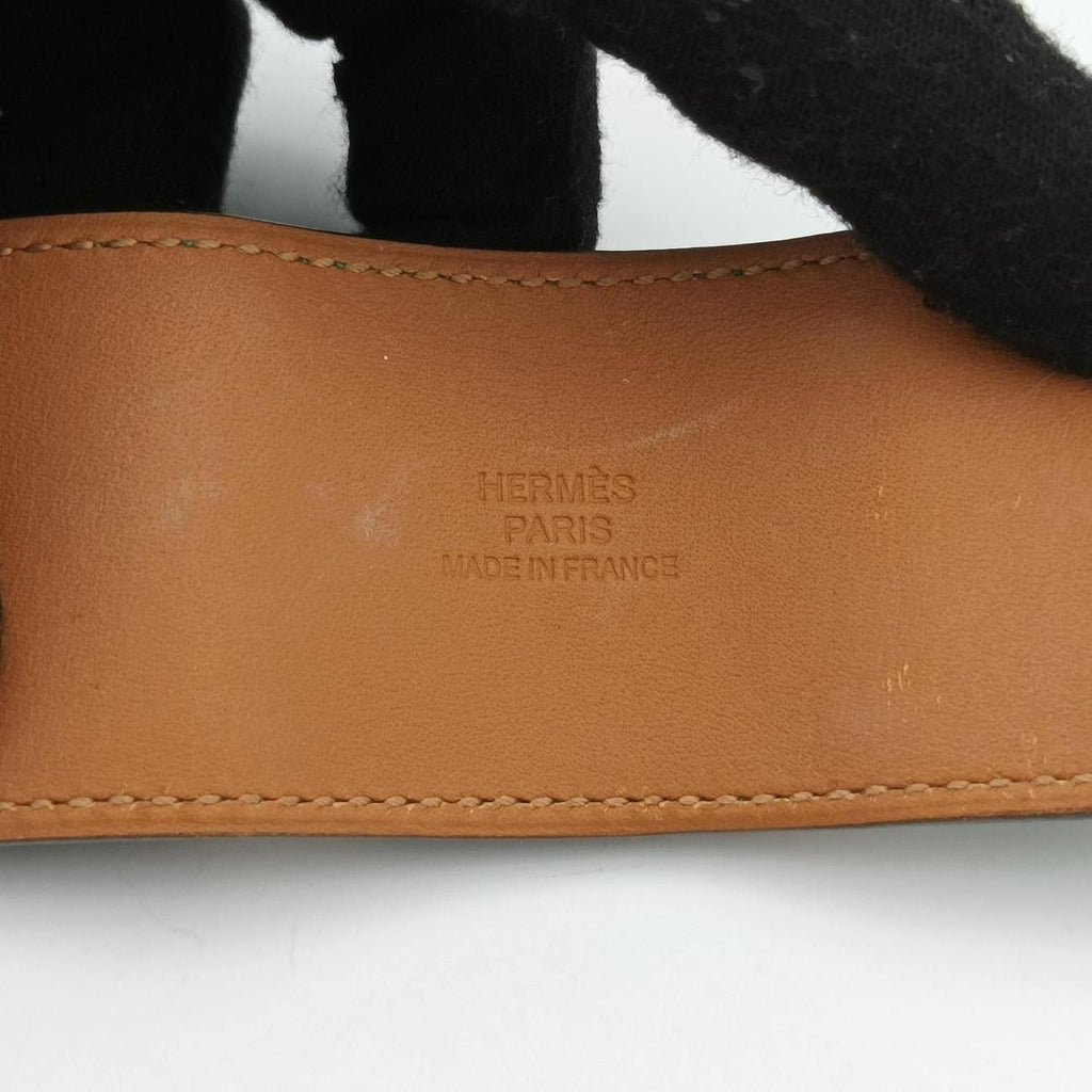 Hermes Collier de Chien Green Silver Leather S R?q Bracelet — view 5