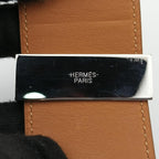 Hermes Collier de Chien Green Silver Leather S R?q Bracelet — view 6