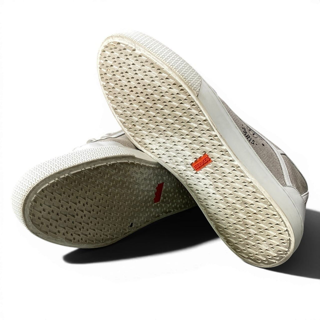 Hermes Get Side Logo Sneakers Get Low 38.5 White Shoes — view 6