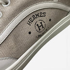 Hermes Get Side Logo Sneakers Get Low 38.5 White Shoes — view 7
