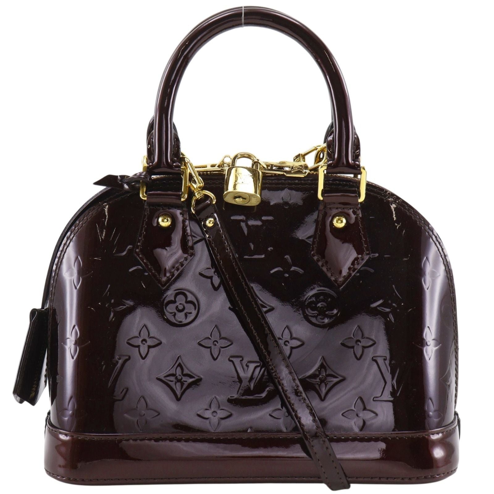 Louis Vuitton Alma BB 2-Way Shoulder Monogram Vernis Allamant Handbag