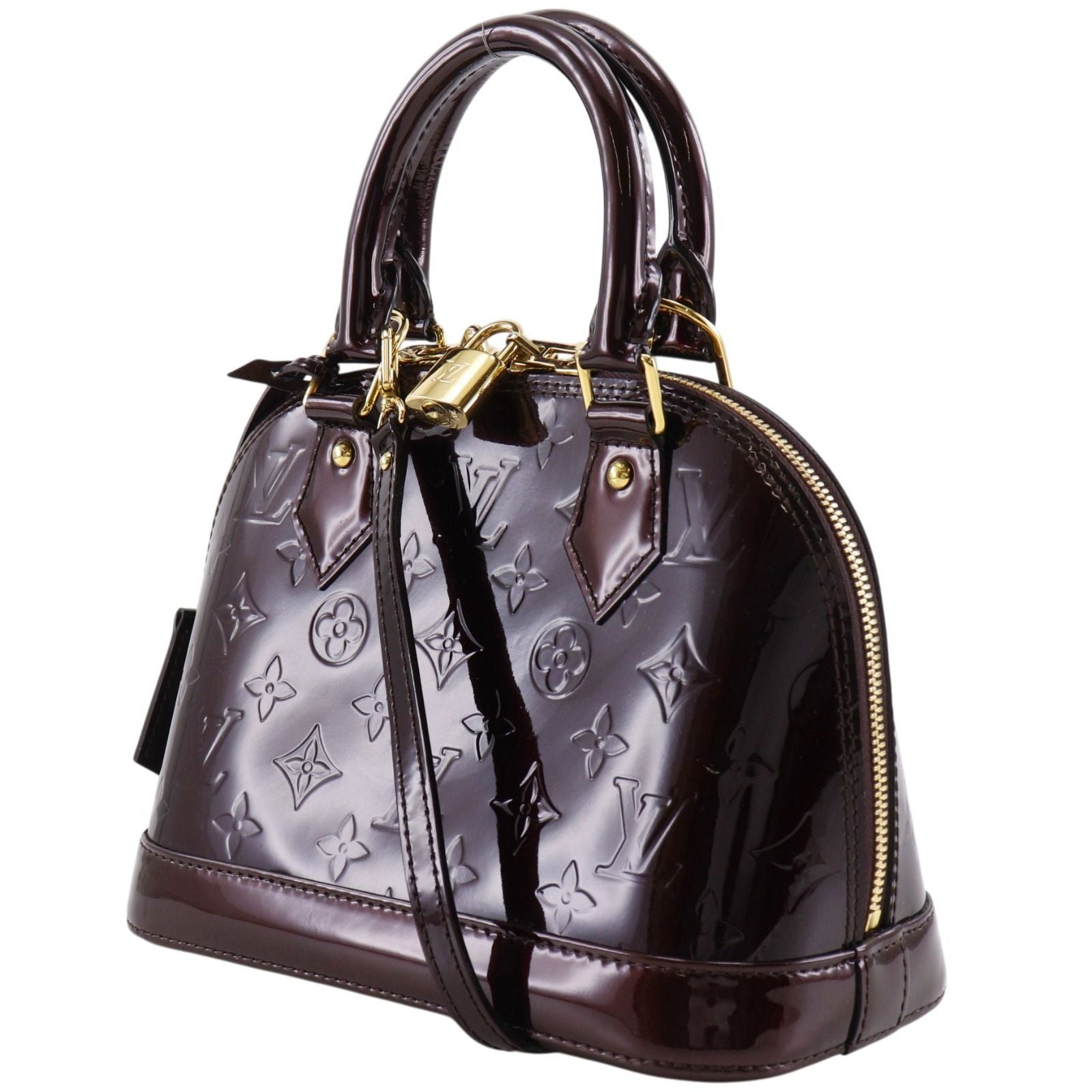 Louis Vuitton Alma BB 2-Way Shoulder Monogram Vernis Allamant Handbag — view 2