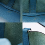 Hermes Picotin Lock 18 PM Taurillon Clemence Blue Green Silver Handbag — view 7