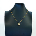 Dior Necklace Logo Gold Plated Rhinestone — view 5