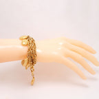 Chanel Bracelet Vintage Logo Gold Plated — view 7
