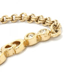 Dior Necklace CD Logo Gold Plated Rhinestone — view 7