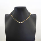 Dior Necklace CD Logo Gold Plated Rhinestone — view 6