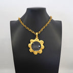 Chanel Necklace Vintage CC Logo Loupe Gold Plated — view 6