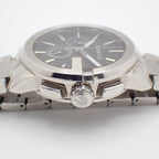 Gucci 101.2 Chronograph Quartz Watch Black Dial Leather Strap Pawn — view 7