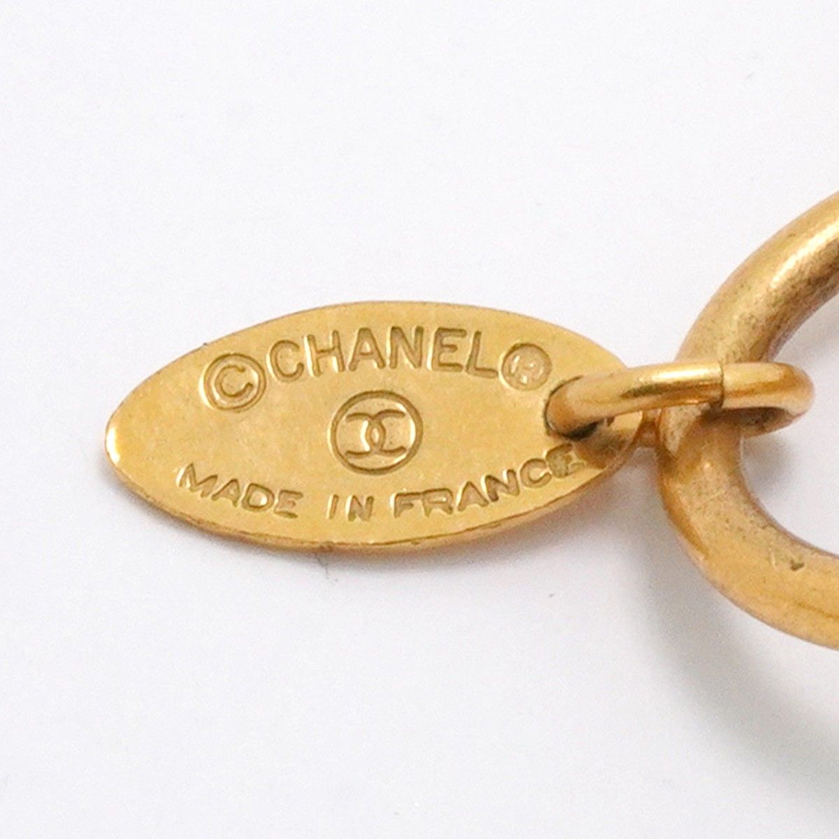Chanel Necklace Vintage Gold Plated Faux Pearl — view 5