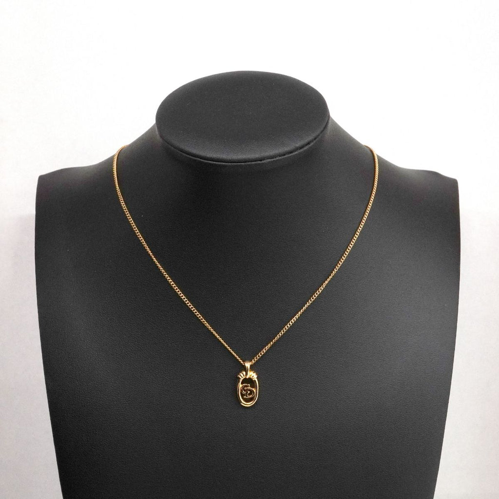Dior Necklace CD Logo Gold Plated — view 6
