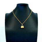 Dior Necklace CD Logo Bag Motif Gold Plated — view 5