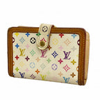 Louis Vuitton Wallet Monogram Multicolor Porte-Monnaie Vier Viennois Blanc