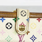 Louis Vuitton Wallet Monogram Multicolor Porte-Monnaie Vier Viennois Blanc — view 7