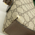 Gucci Shoulder Bag Ophidia Brown Gold — view 6
