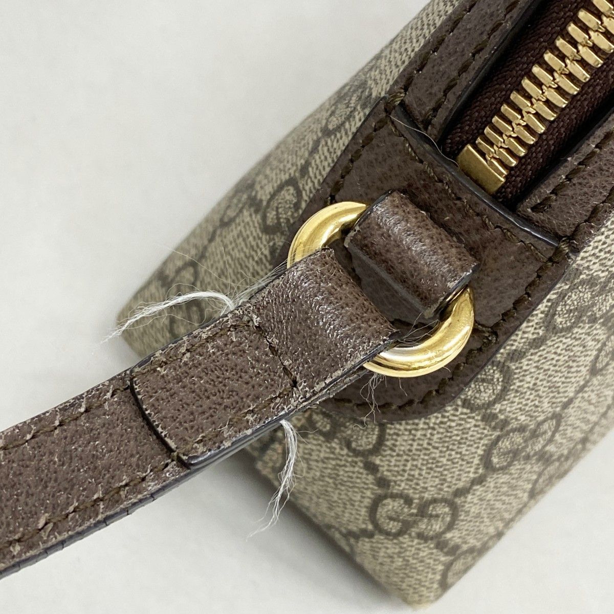 Gucci Shoulder Bag Ophidia Brown Gold — view 7