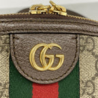 Gucci Shoulder Bag Ophidia Brown Gold — view 9