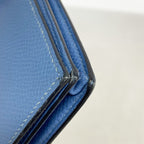 Hermes Wallet Bearn Souffle Veau Epsom Azur Silver — view 6