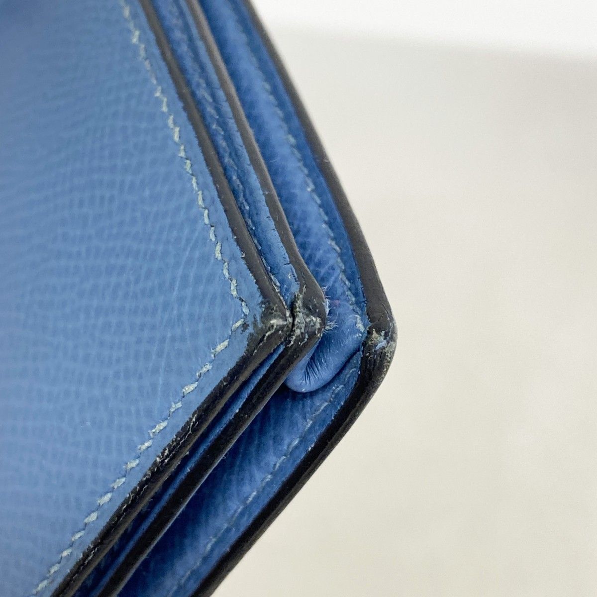 Hermes Wallet Bearn Souffle Veau Epsom Azur Silver — view 6