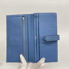 Hermes Wallet Bearn Souffle Veau Epsom Azur Silver — view 3