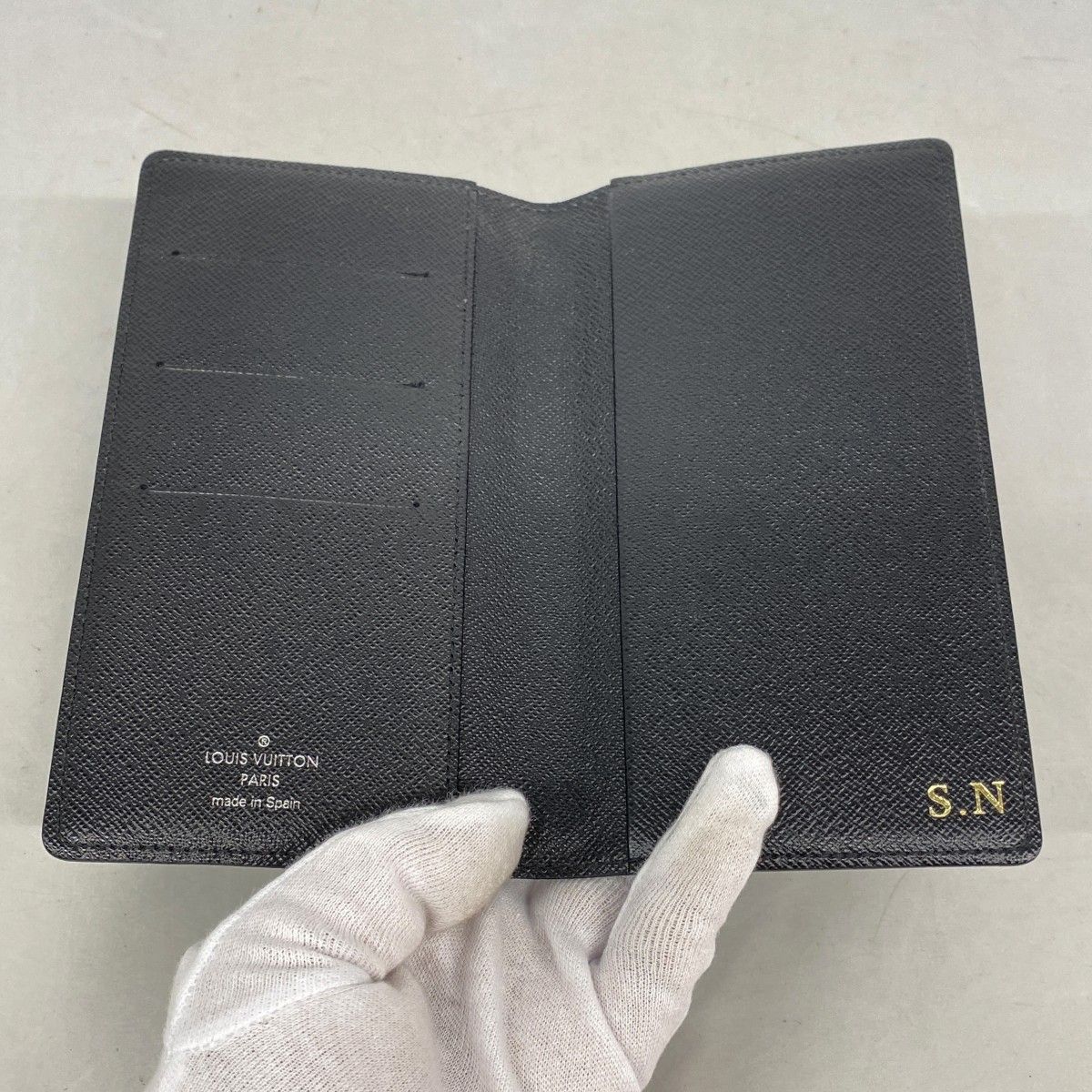 Louis Vuitton Notebook Cover Damier Graphite Agenda Posh Black — view 3