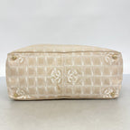 Chanel Tote New Travel Nylon Beige Gold — view 3