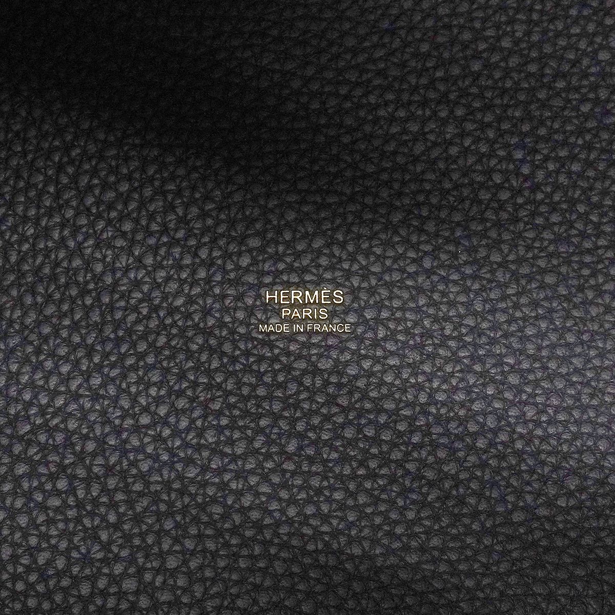 Hermes Handbag Picotin Lock MM Taurillon Clemence Canvas Gold — view 5
