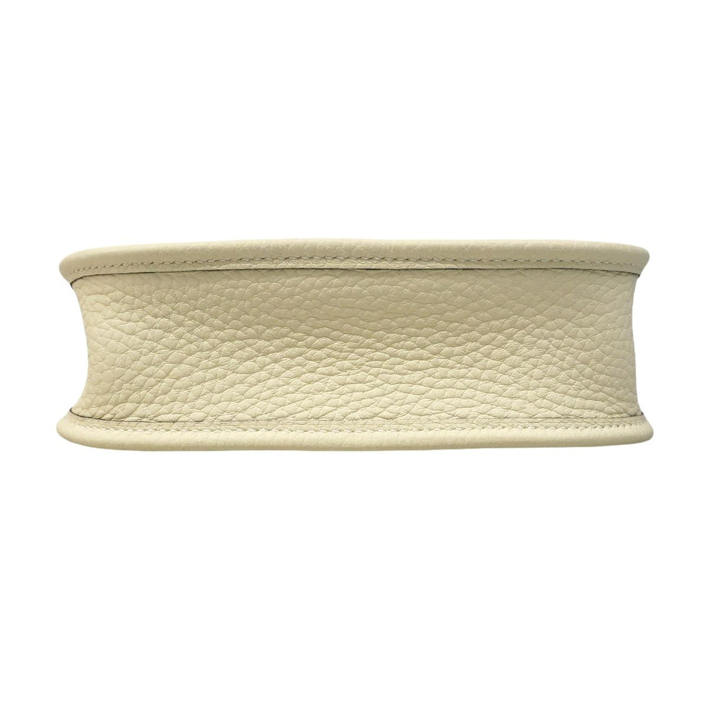 Hermes Shoulder Bag Evelyne TPM Taurillon Clemence Cream Gold — view 3