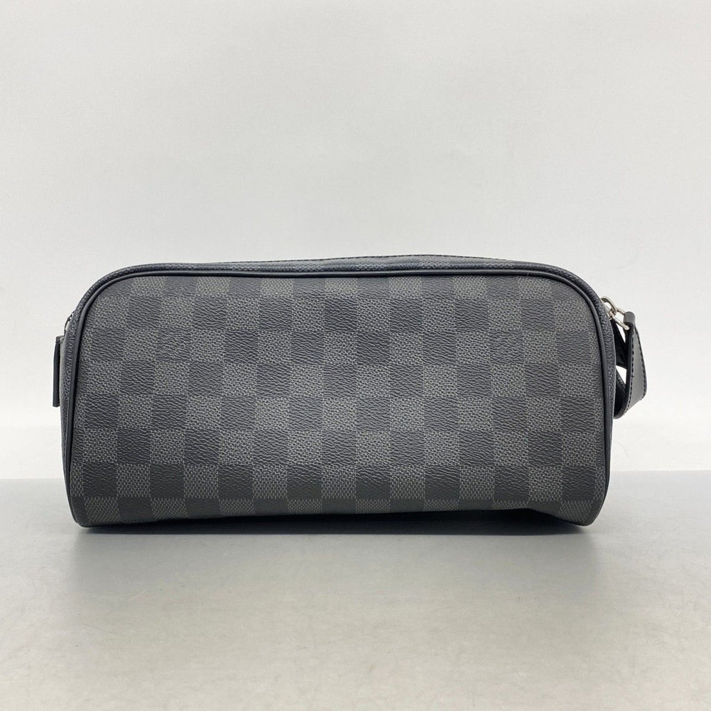 Louis Vuitton Pouch Damier Graphite Dopp Kit Black Gray — view 9
