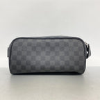 Louis Vuitton Pouch Damier Graphite Dopp Kit Black Gray — view 9